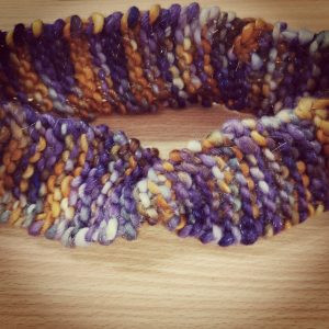 The finished Knitted headband