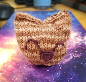 The finished Kitty Key ring The finished Kitty Key ring