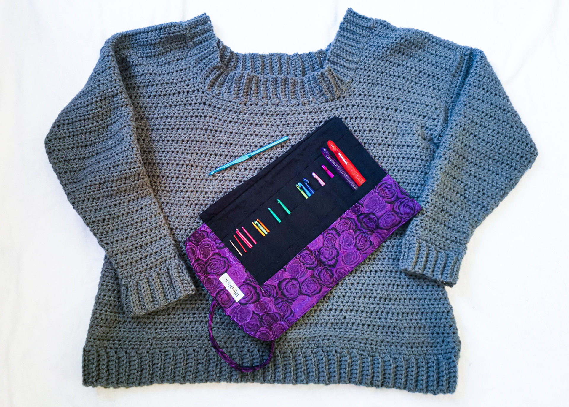 Acacia sweater, and HiyaHiya ultimate crochet set.