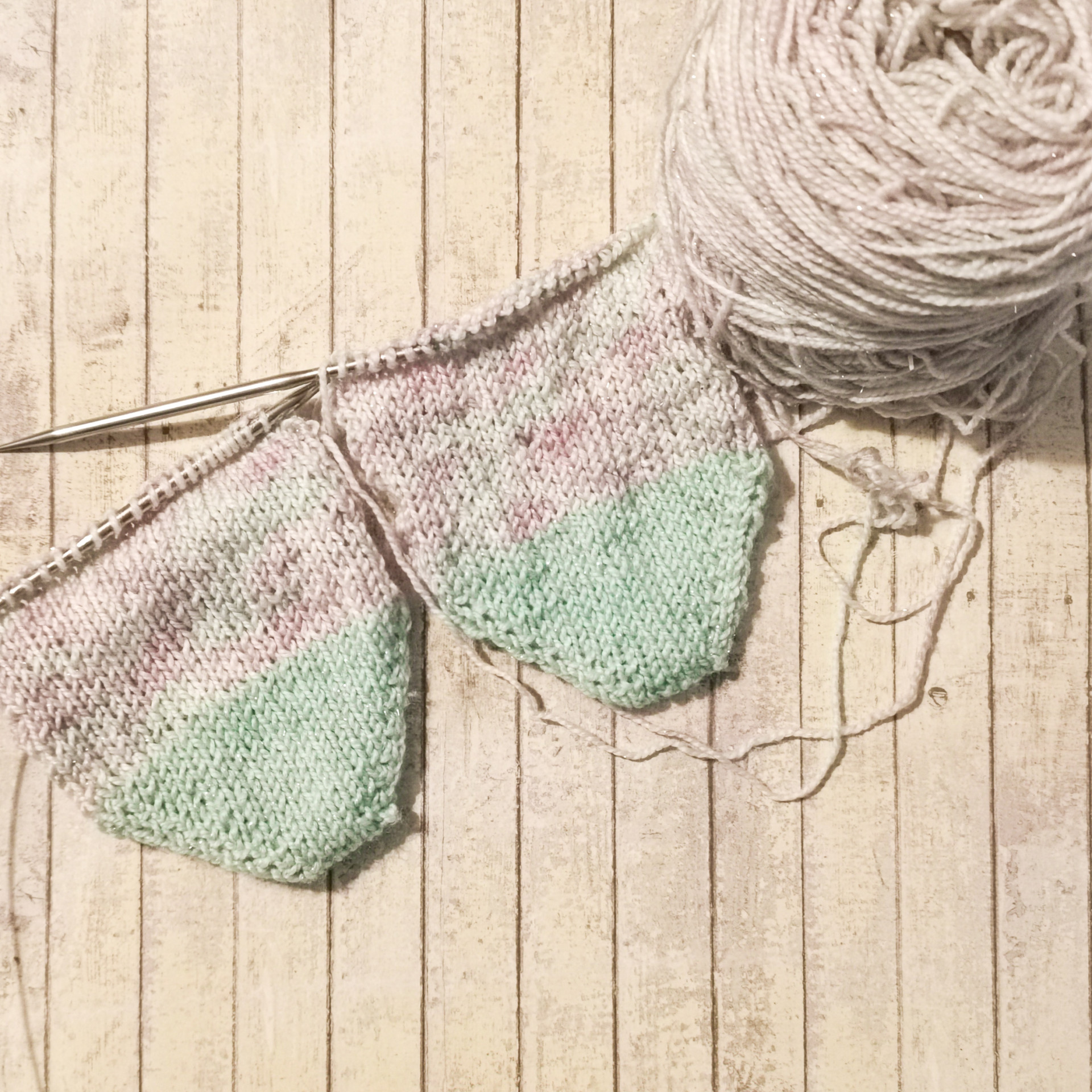 Trusty Toe up socks.