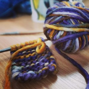 Just getting started on the headband